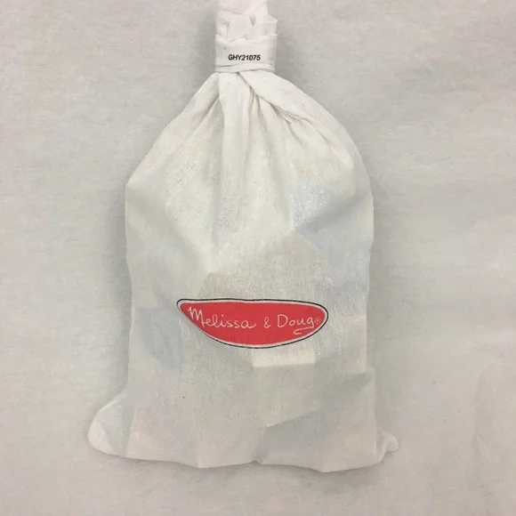 (SOLD)Melissa & Doug Building Blocks 60 Solid Wood Cubes With Storage Bag 123 - Picture 7 of 8